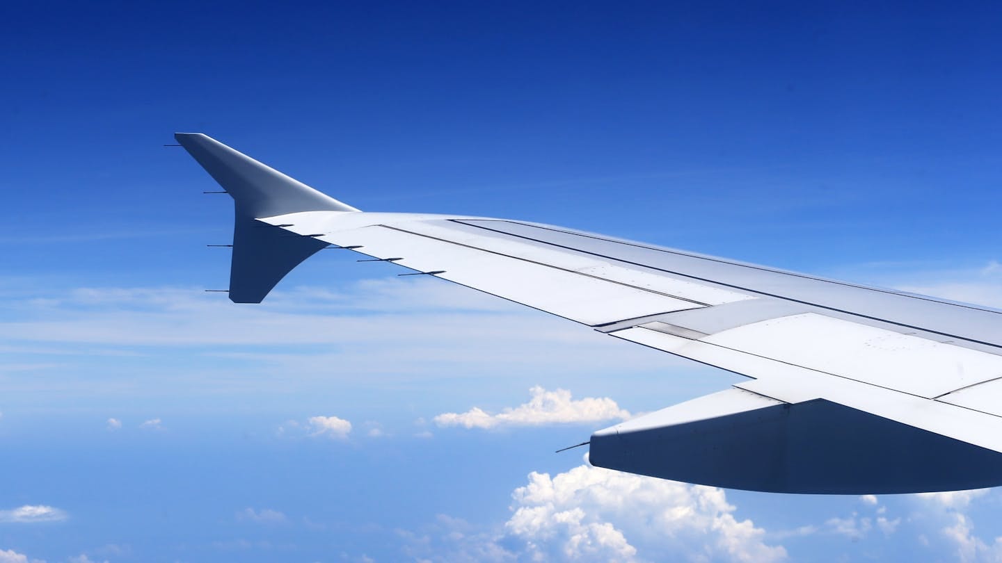 Flygplan över Kreta